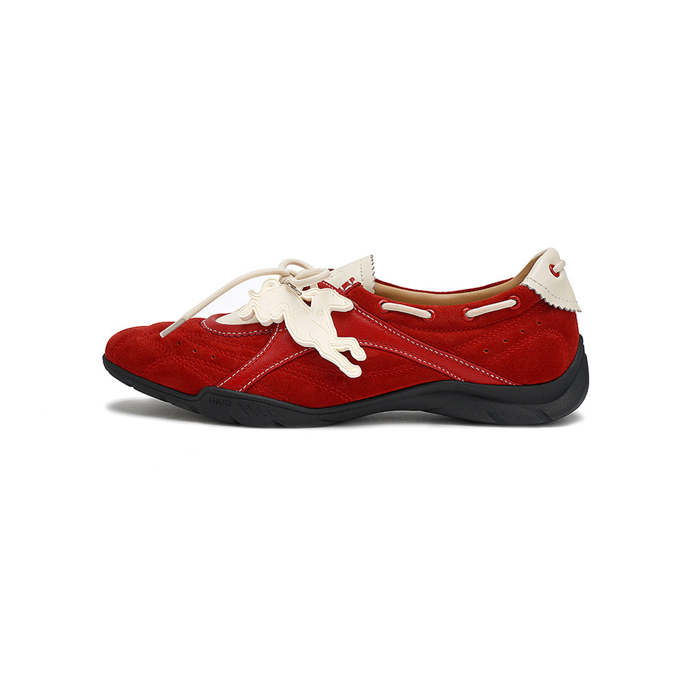 27QUAI GROSMOTT - Hunter CLUB – Hound Boat Shoes – Red Velvet