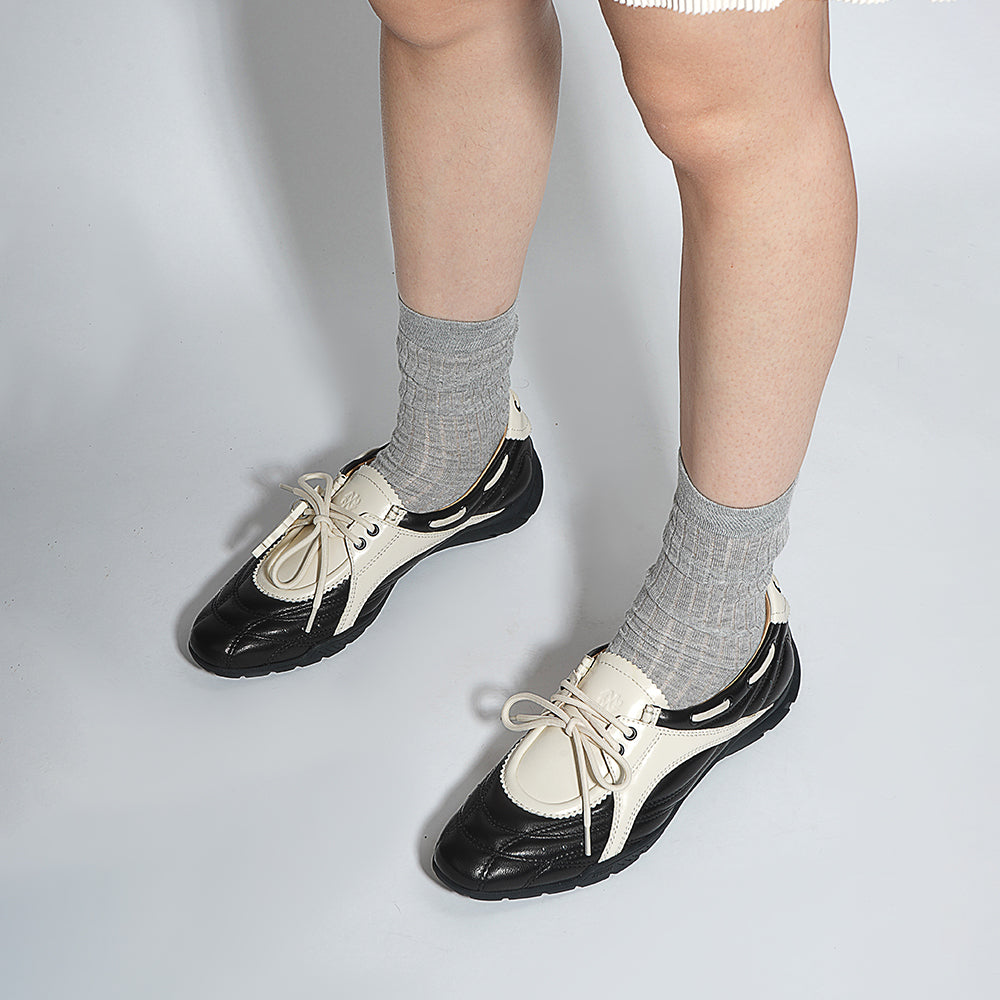27QUAI GROSMOTT - Hunter CLUB – Hound Boat Shoes – Black and White