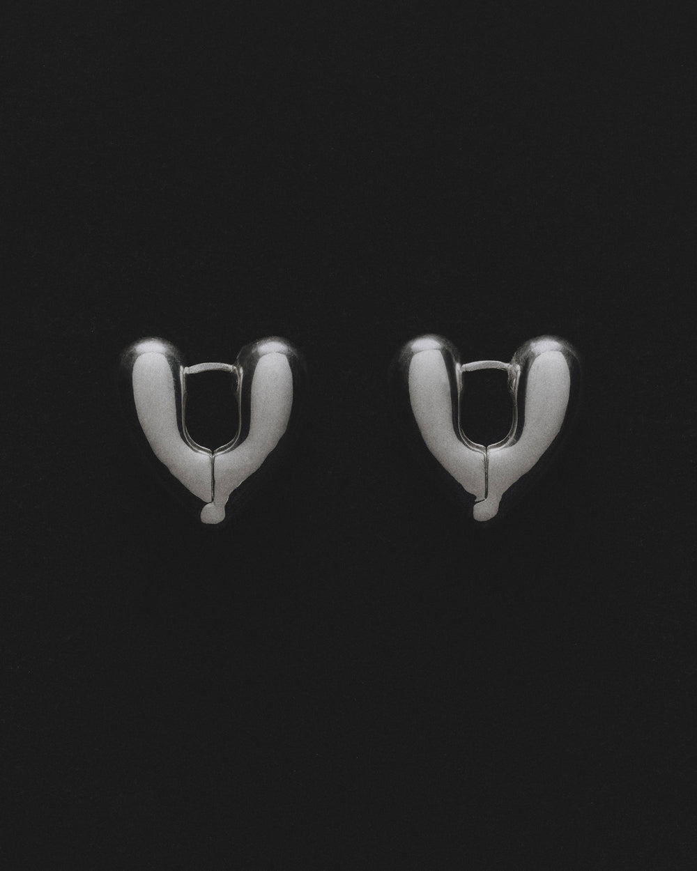 Annika Inez Heart Hoops – Large | Gold Earrings & Silver Earrings