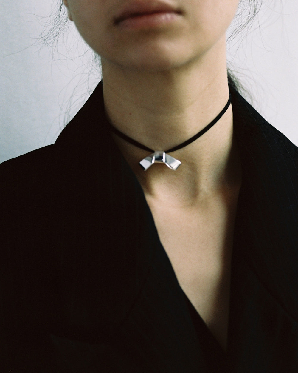 Annika Inez Cravat Necklace – Sculptural Silver Knot Necklace