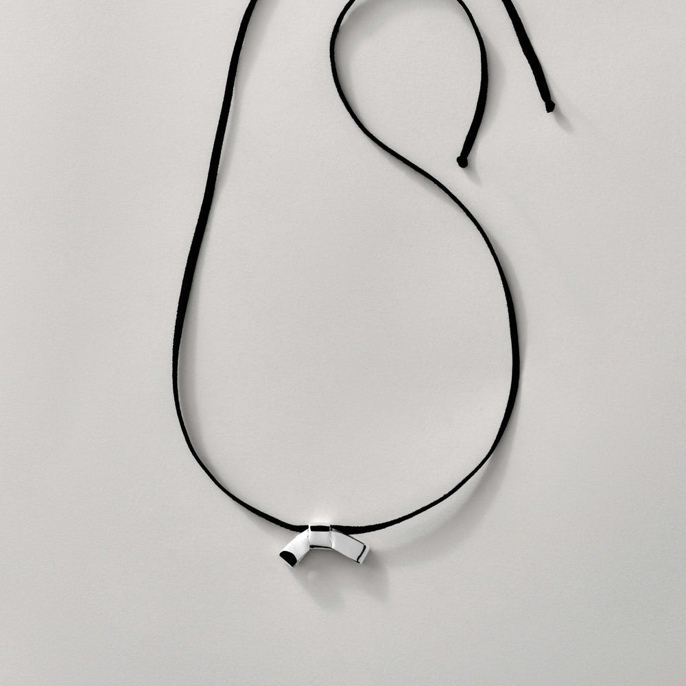 Annika Inez Cravat Necklace – Sculptural Silver Knot Necklace