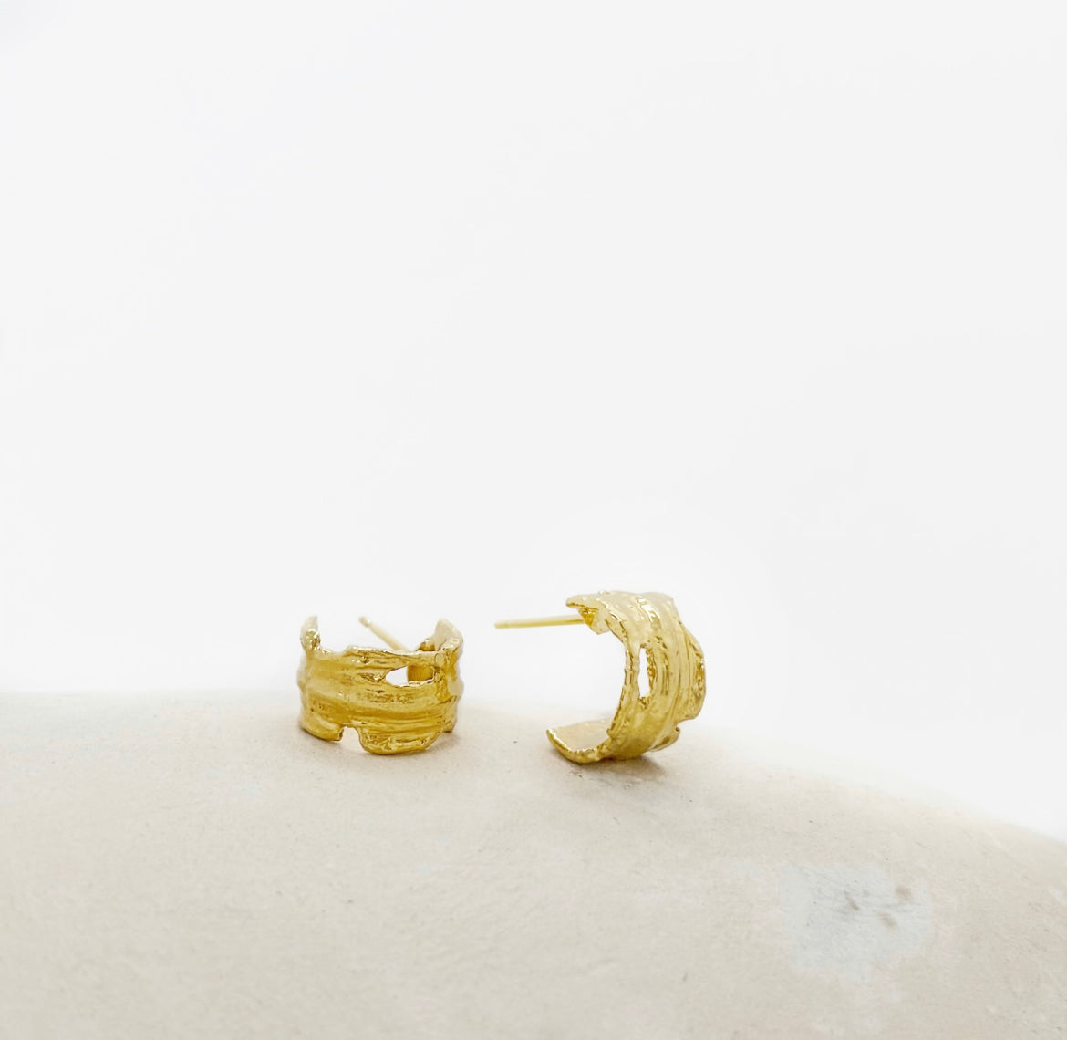 Elise Tsikis Chennai Earrings – Small | Handcrafted Gold Earrings