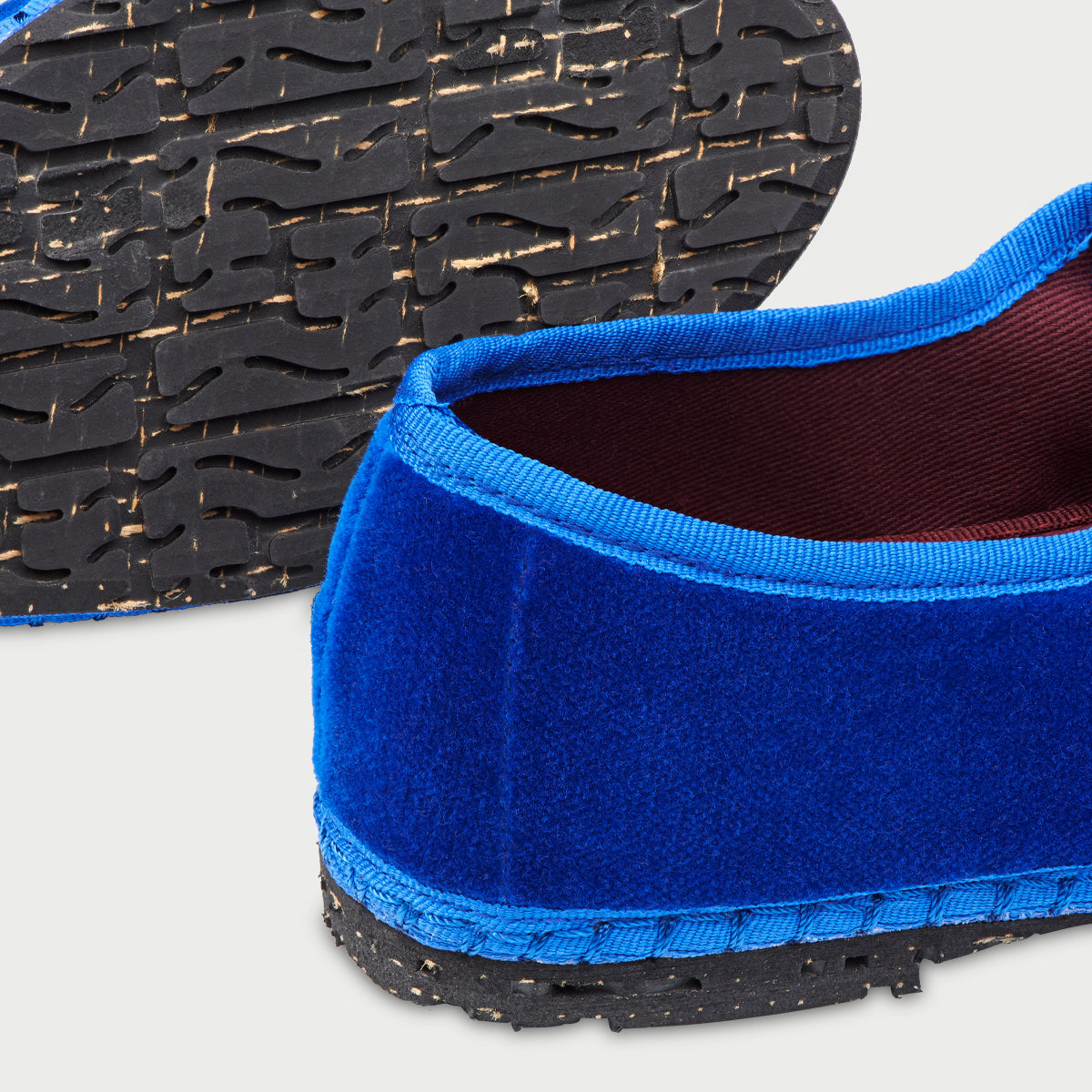 Flabelus - OE Blue | Velvet Mary Jane Shoes
