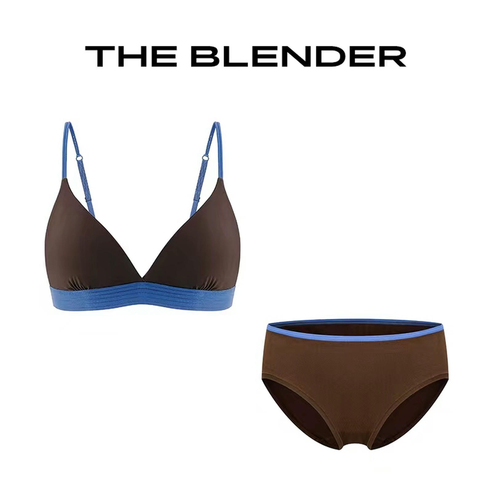 The Blender - Color-block Triangle Cup Lingerie Set