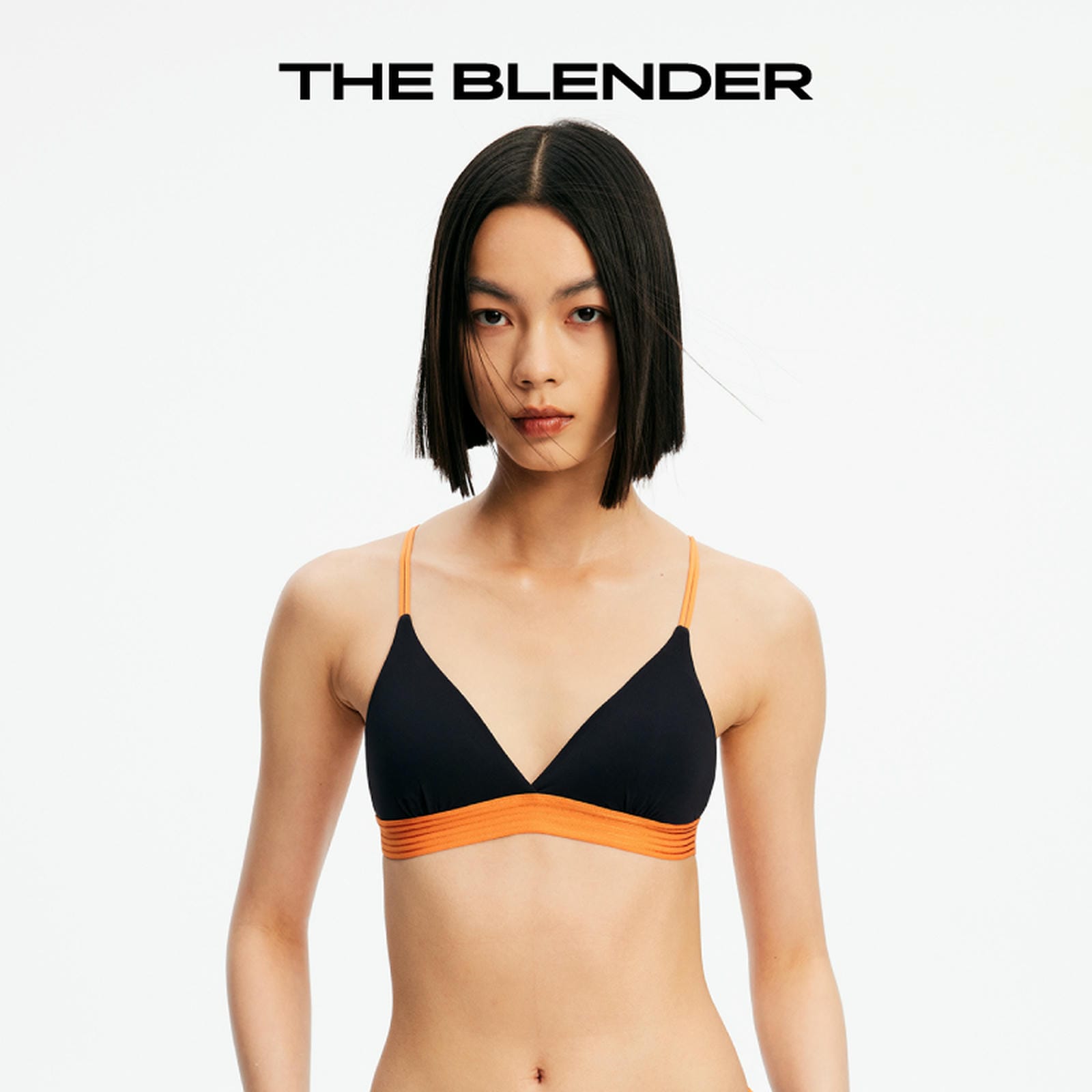 The Blender - Color-block Triangle Cup Lingerie Set