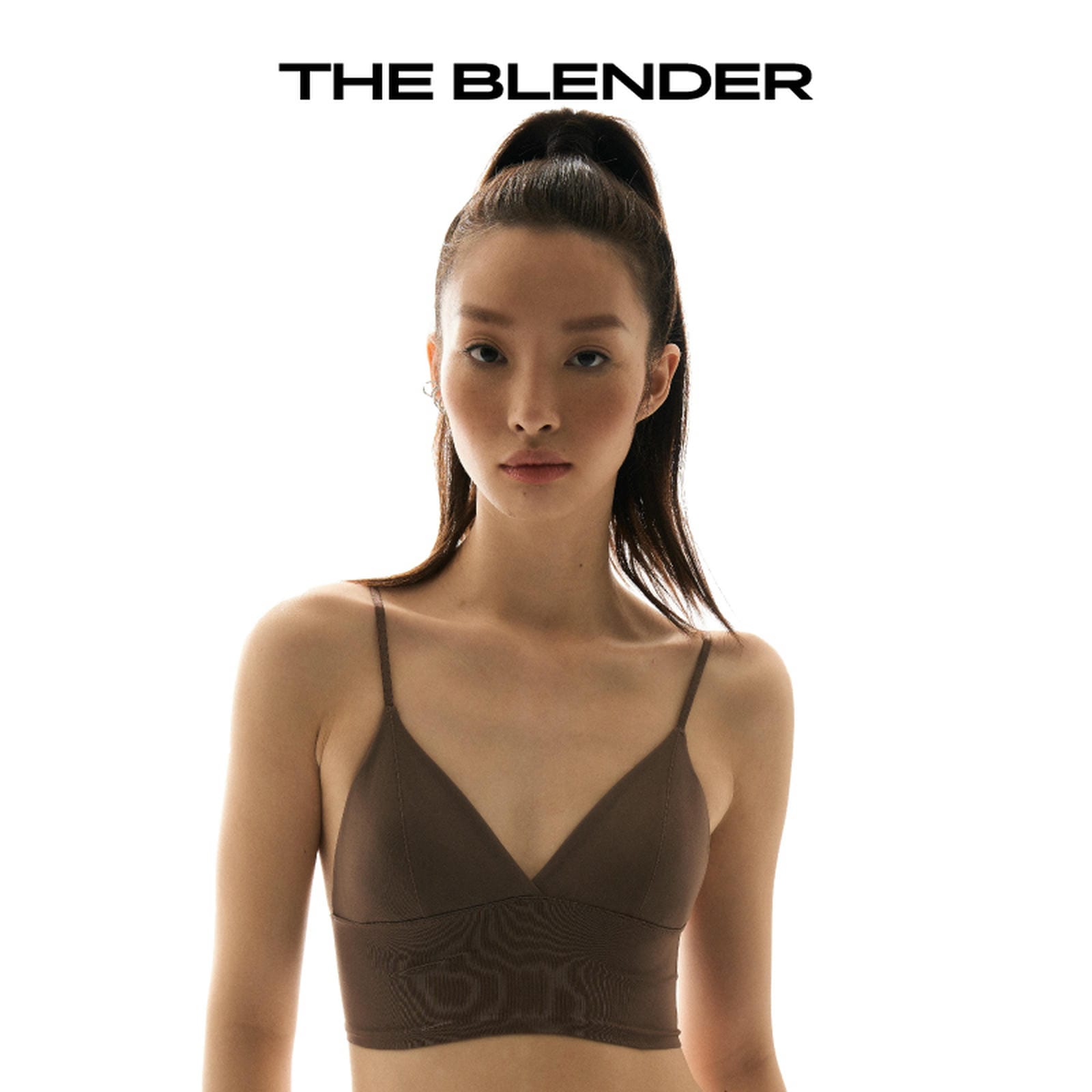 The Blender - Deep V Vest-style Lingerie Set