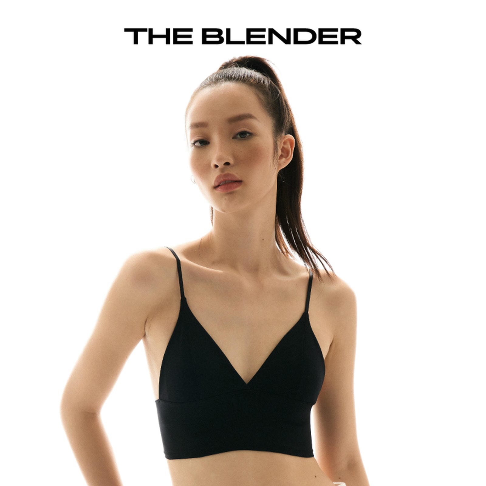 The Blender - Deep V Vest-style Lingerie Set