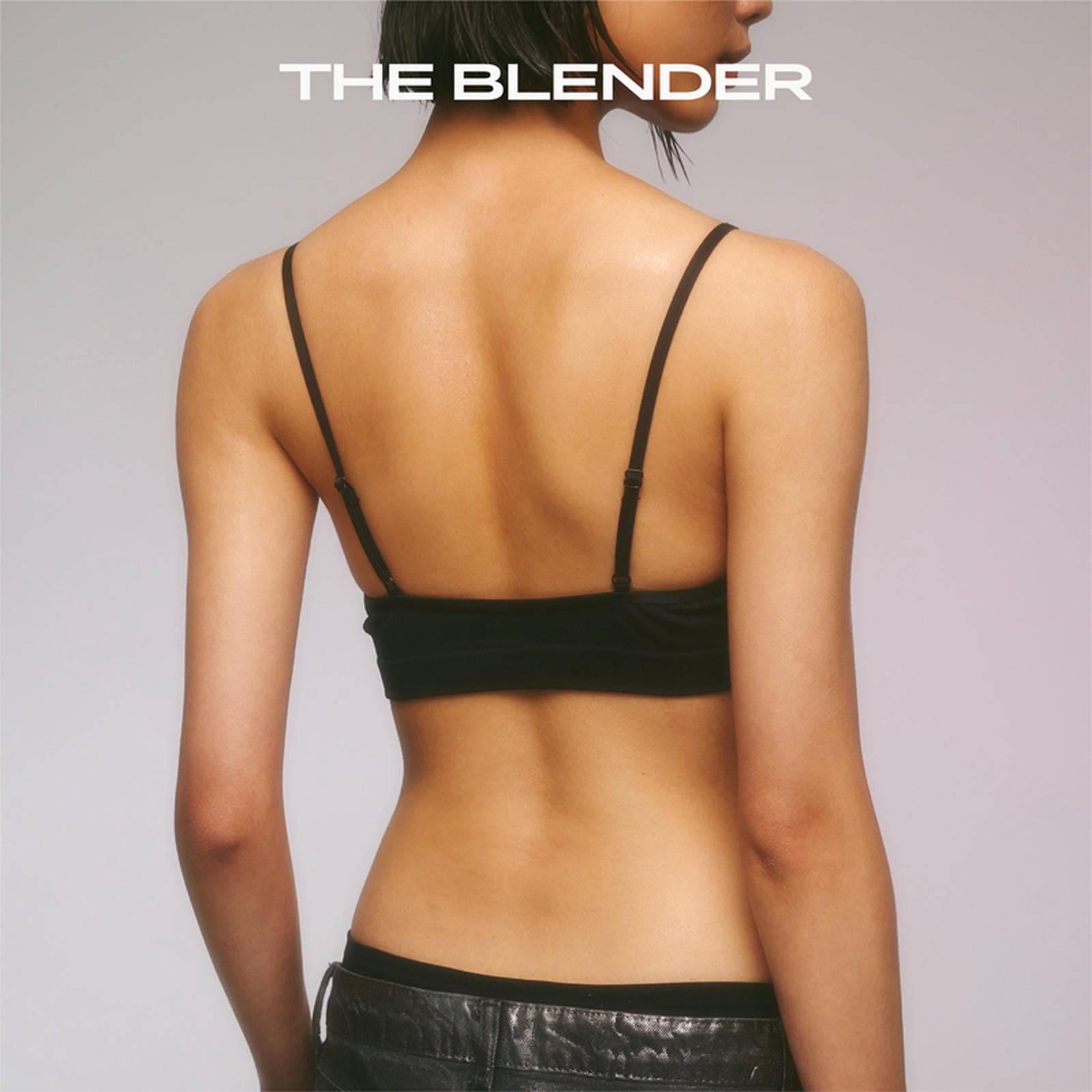 The Blender - Seamless Denim Weave Cami Lingerie Set