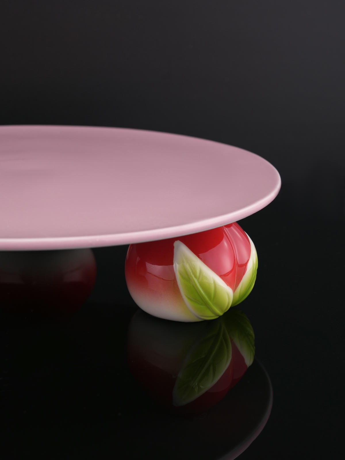 XI XING LE - Peach Fragrance Plate – Incense Holder Set