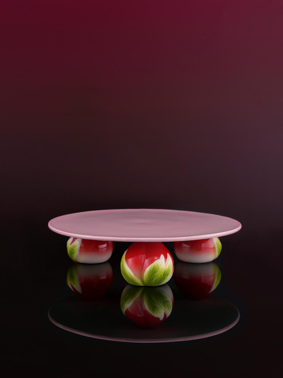 XI XING LE - Peach Fragrance Plate – Incense Holder Set