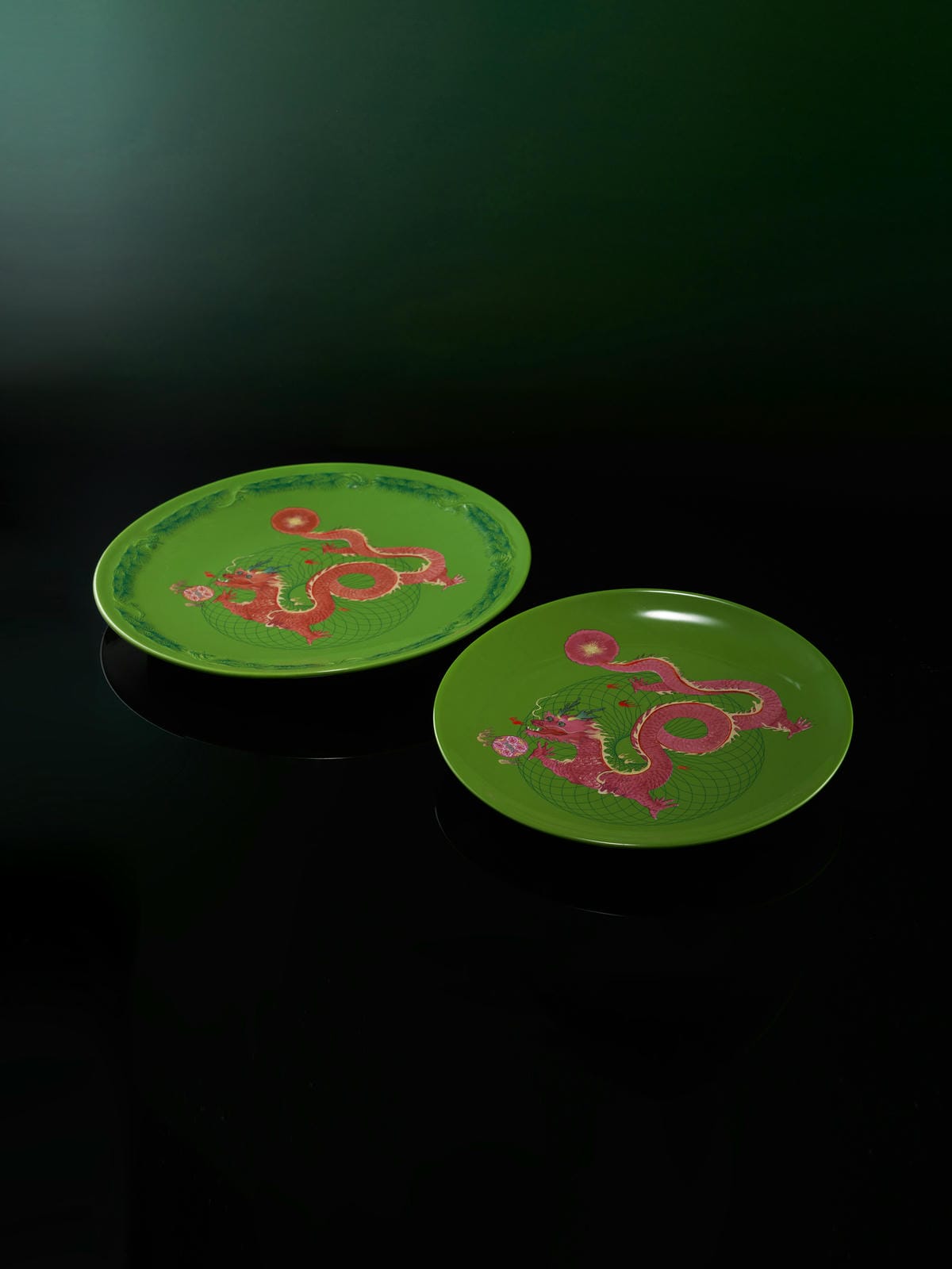XI XING LE - Long Ma plate set