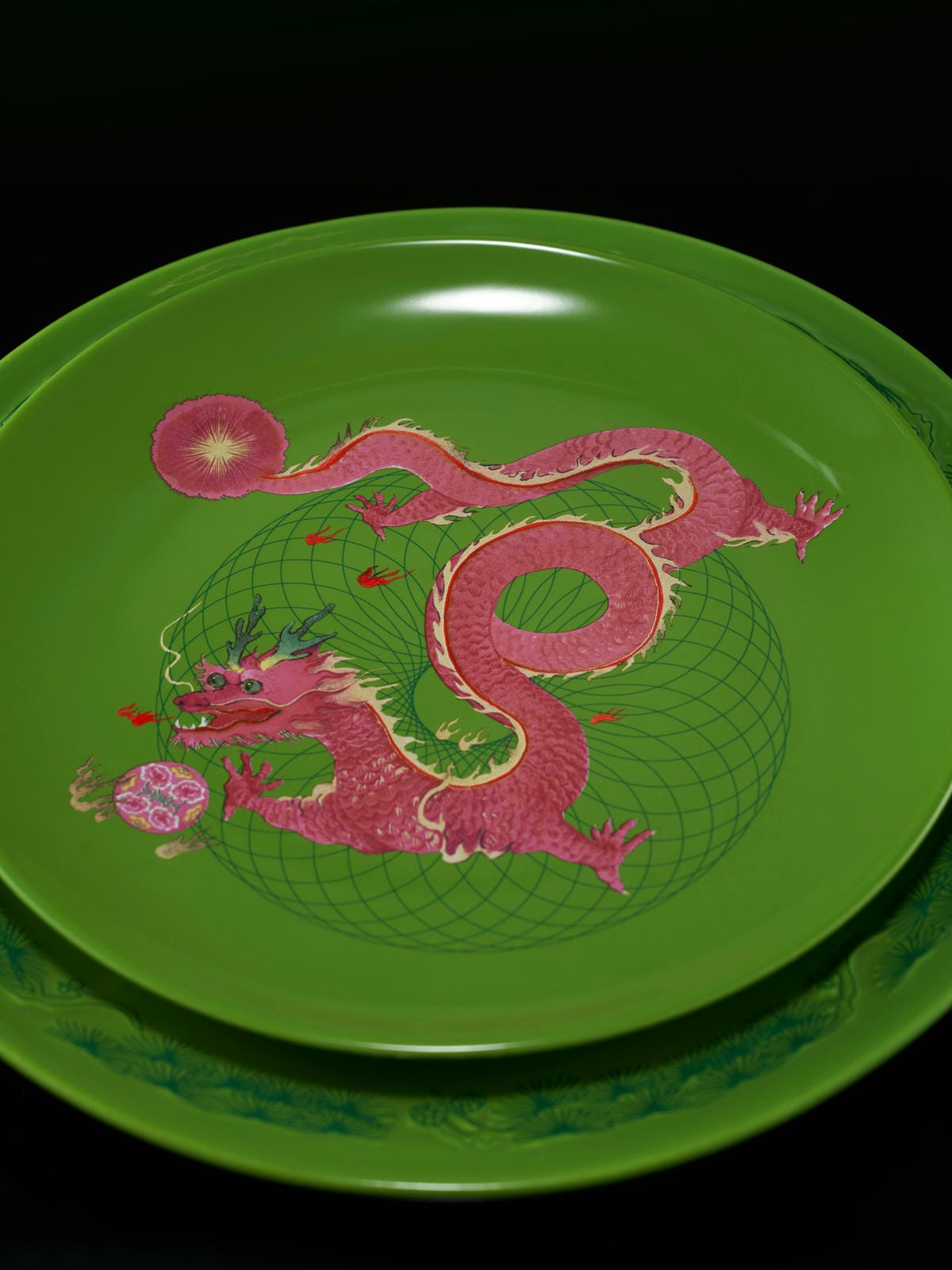 XI XING LE - Long Ma plate set
