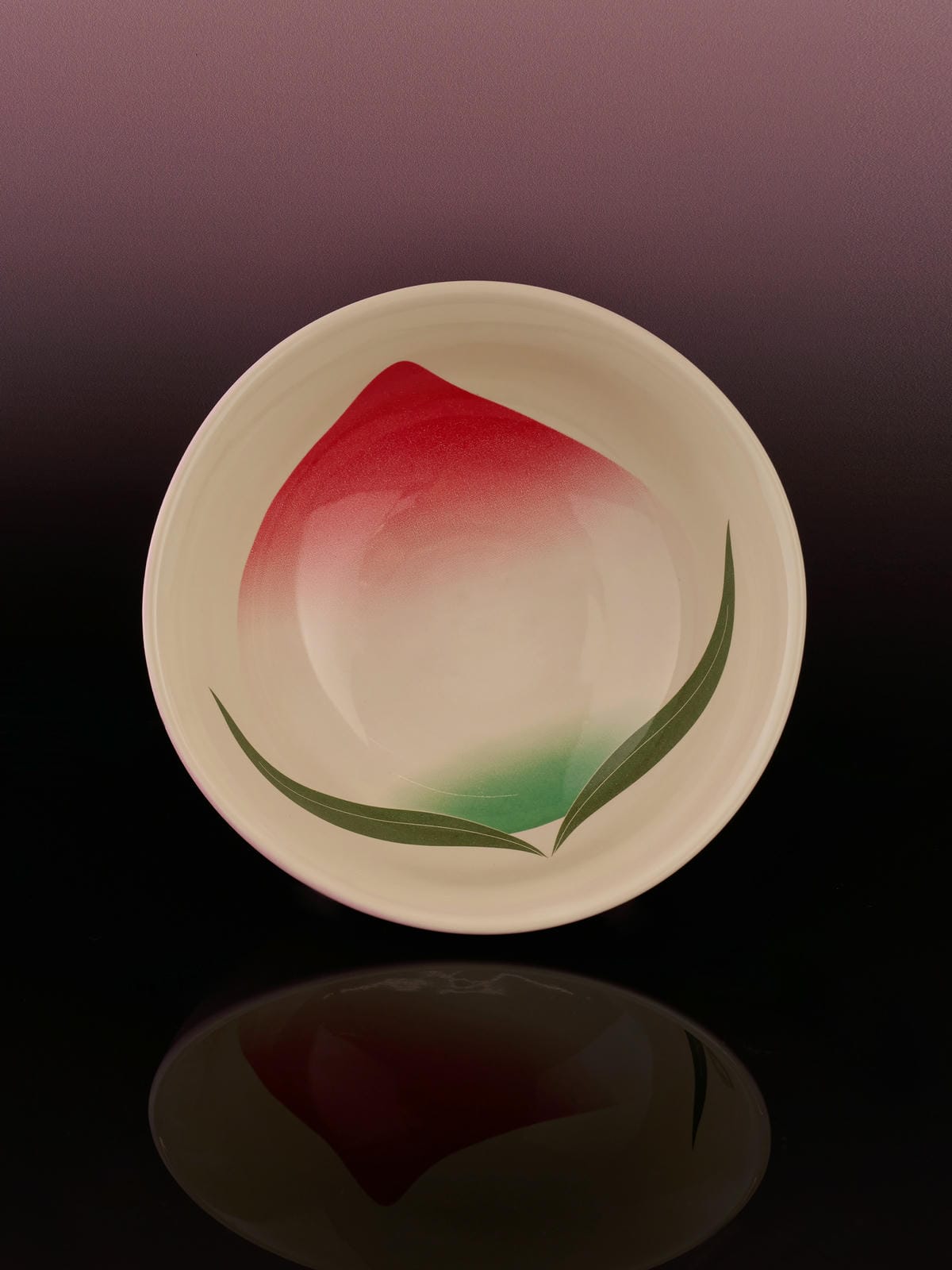 XI XING LE - Longevity Peach Pedestal Bowl