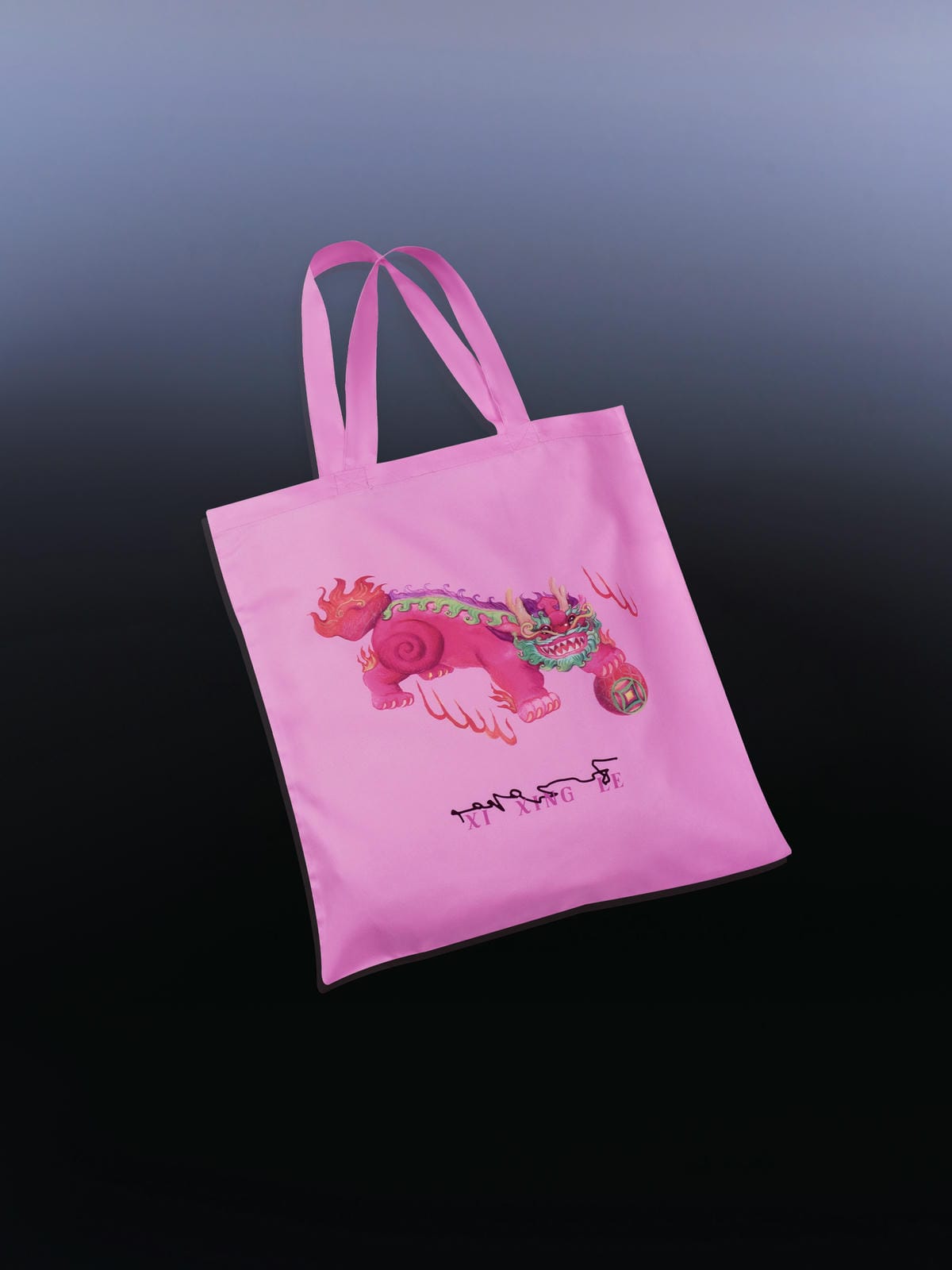 XI XING LE - Pink Kirin Eco-Friendly Tote Bag