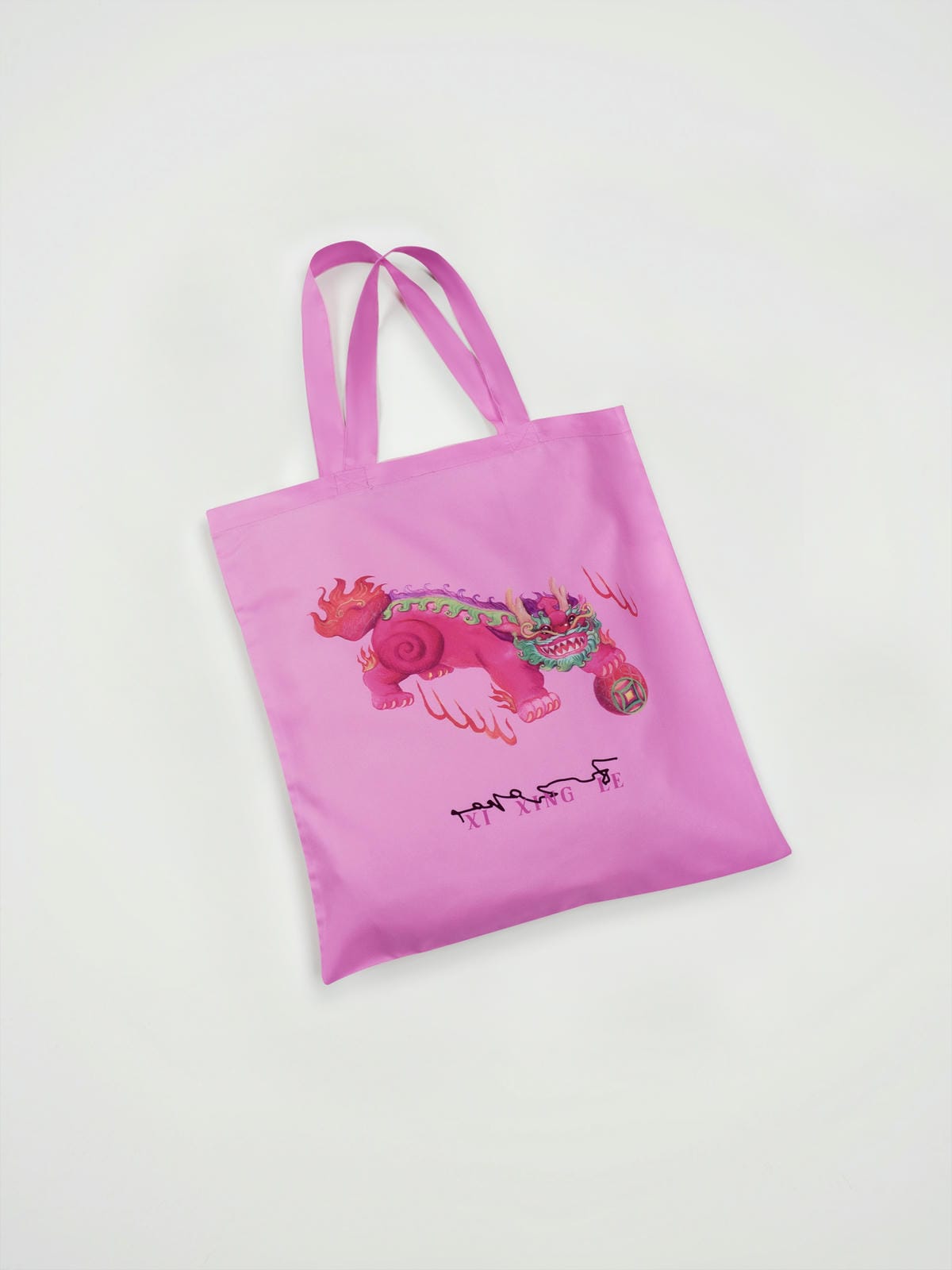 XI XING LE - Pink Kirin Eco-Friendly Tote Bag