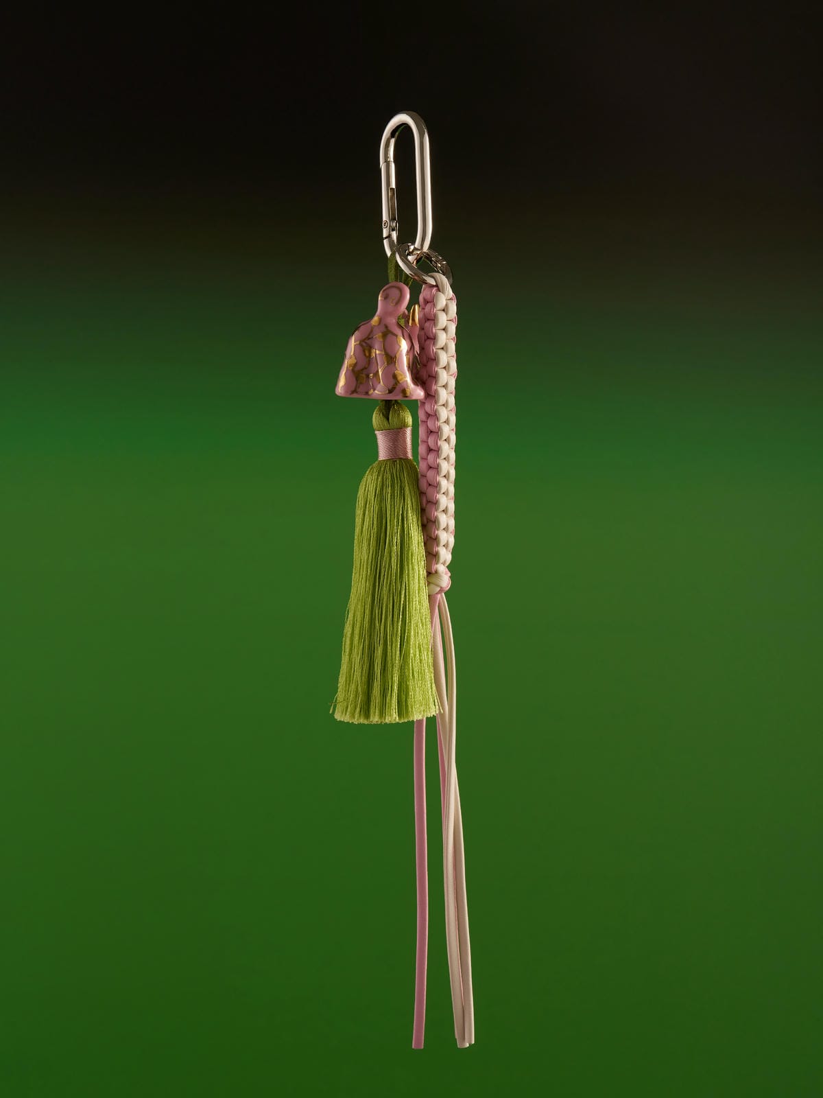XI XING LE -Pink Kirin Tassel Pendant (Corn Knot Car/Bag Hanging Chain)