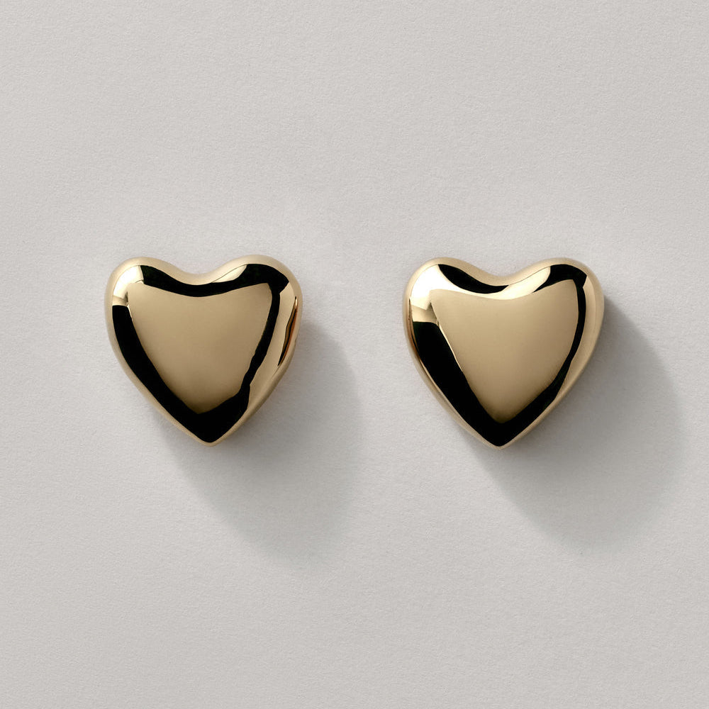 Annika Inez Voluptuous Heart Earrings – Large