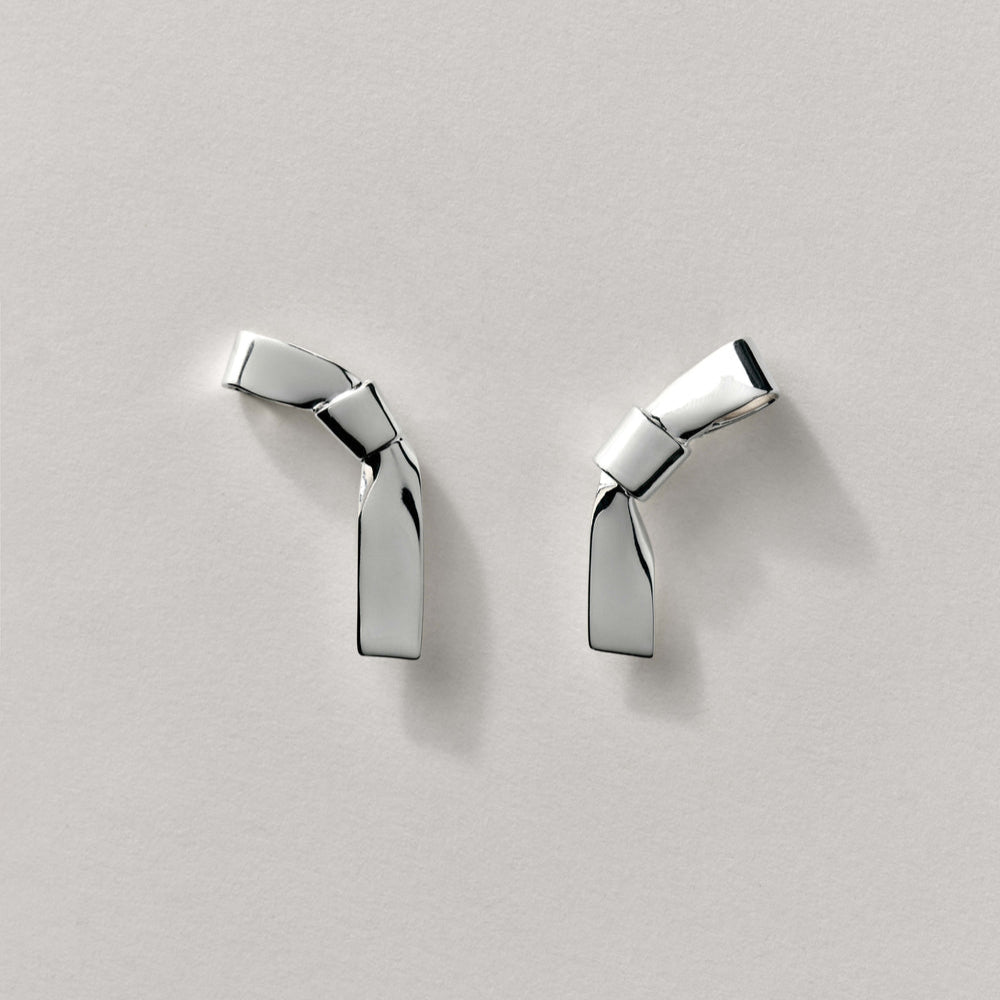 Annika Inez Cravat Earrings – Small | Silver Earrings & Gold Earrings