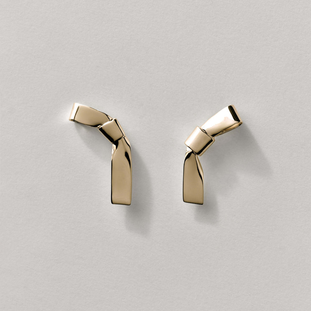 Annika Inez Cravat Earrings – Small | Silver Earrings & Gold Earrings
