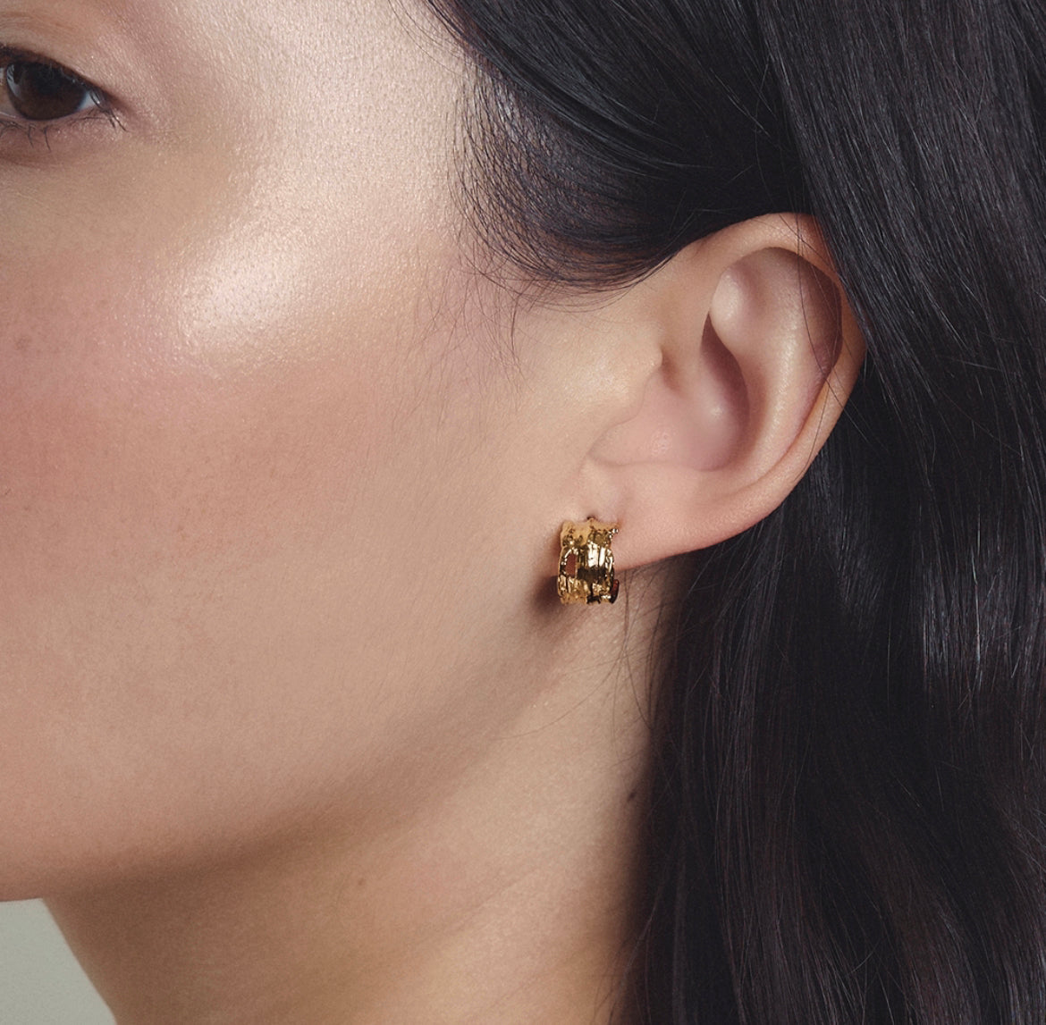 Elise Tsikis Chennai Earrings – Small | Handcrafted Gold Earrings