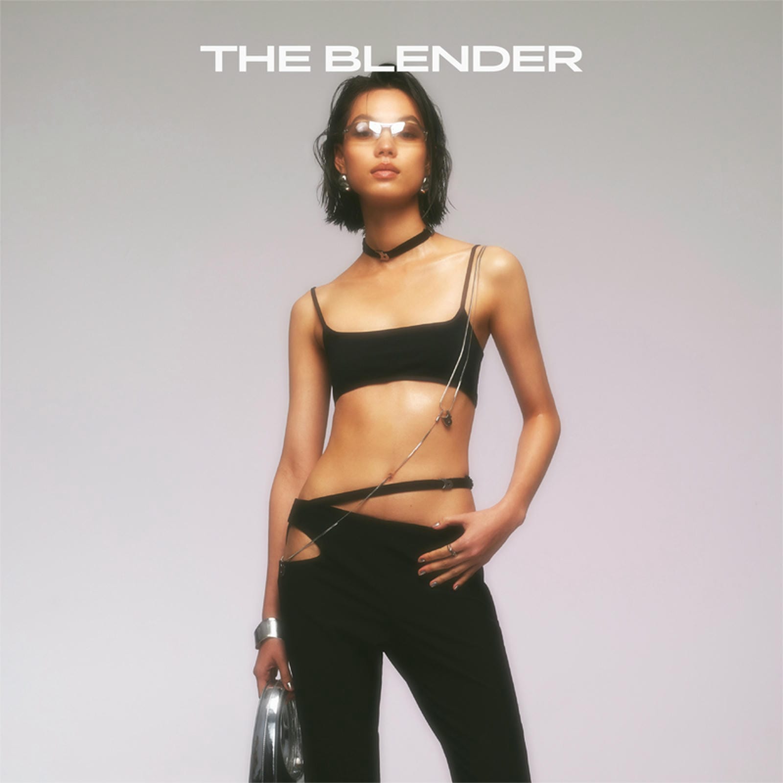 The Blender - Seamless Denim Weave Cami Lingerie Set