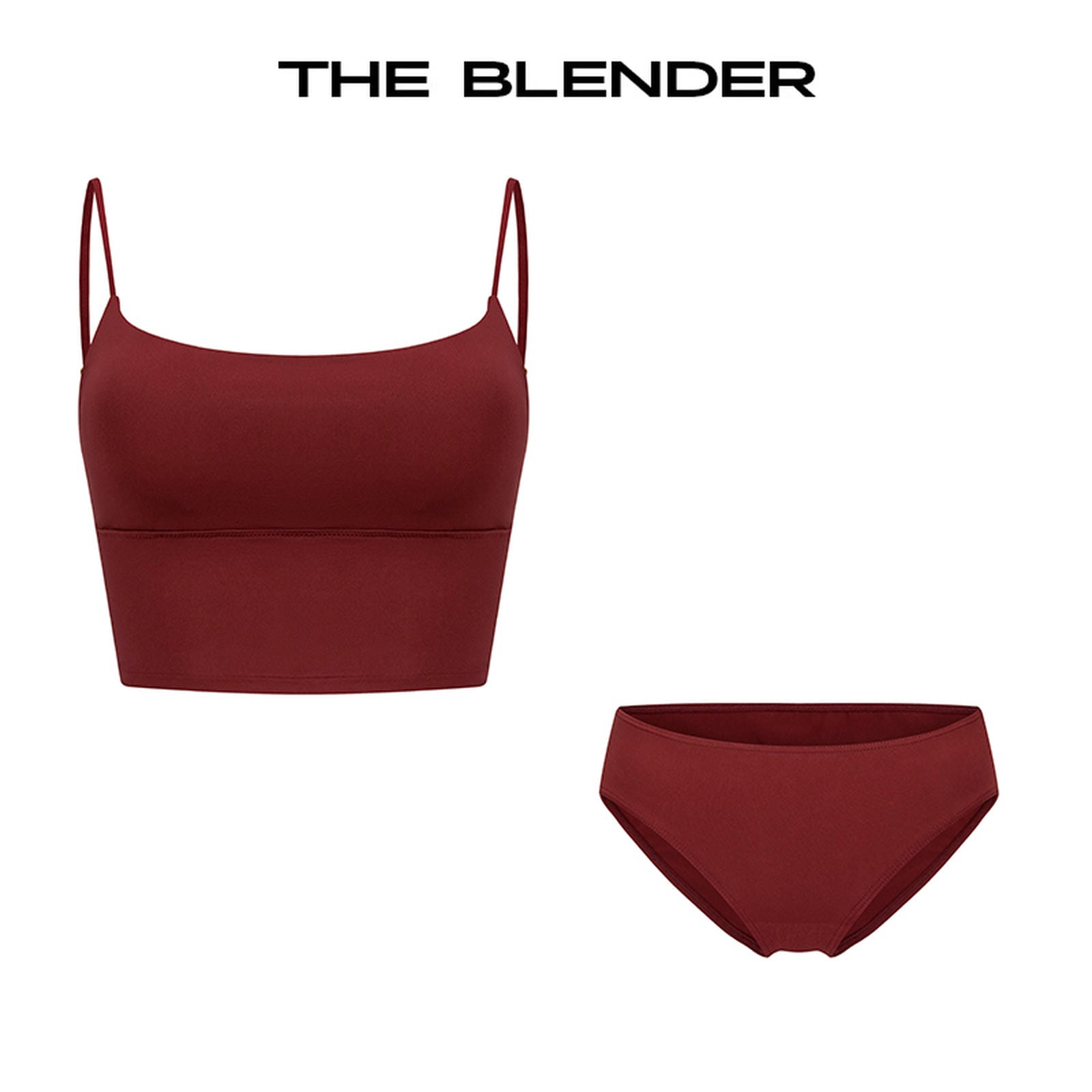 The Blender - Square Neck Vest-style Lingerie Set
