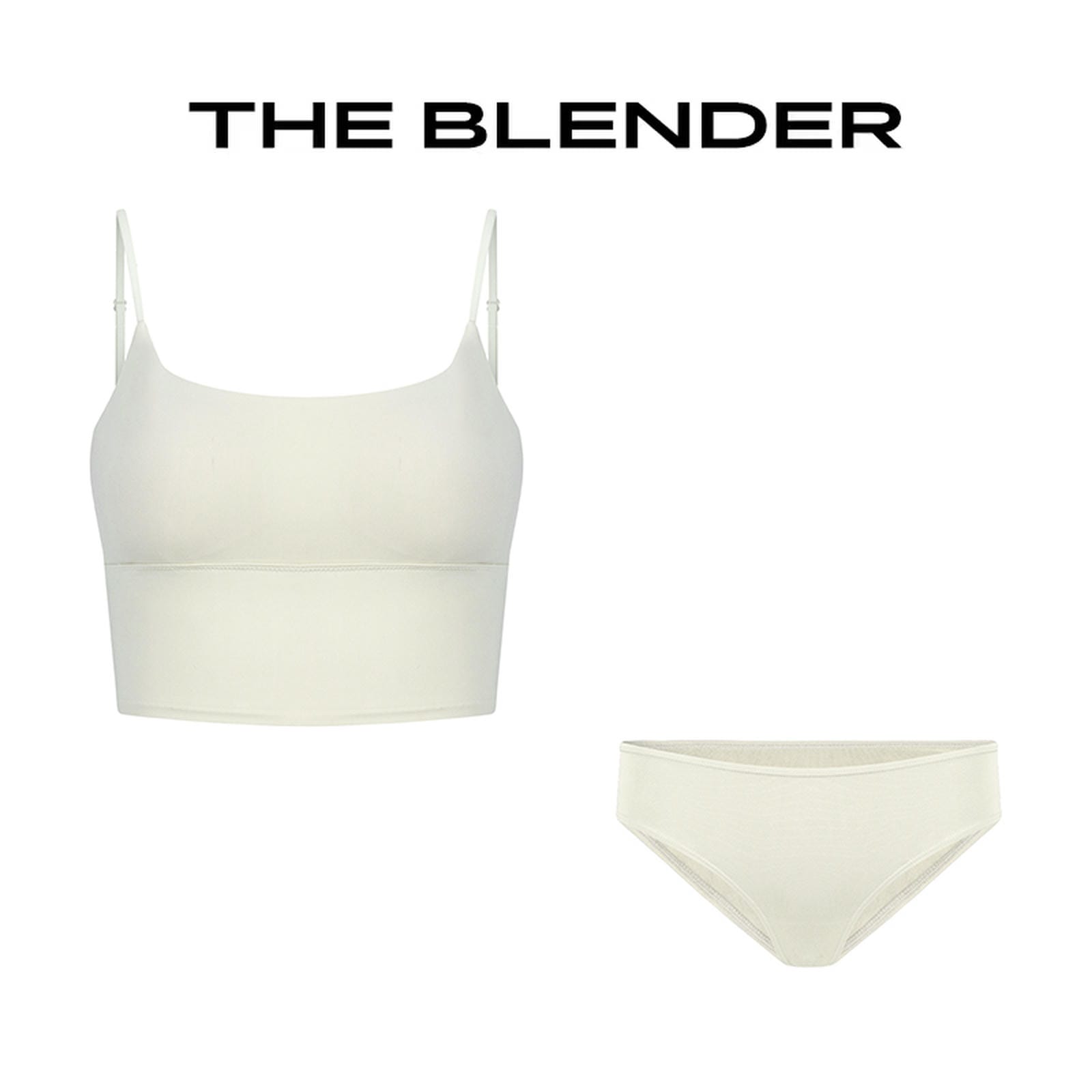 The Blender - Square Neck Vest-style Lingerie Set
