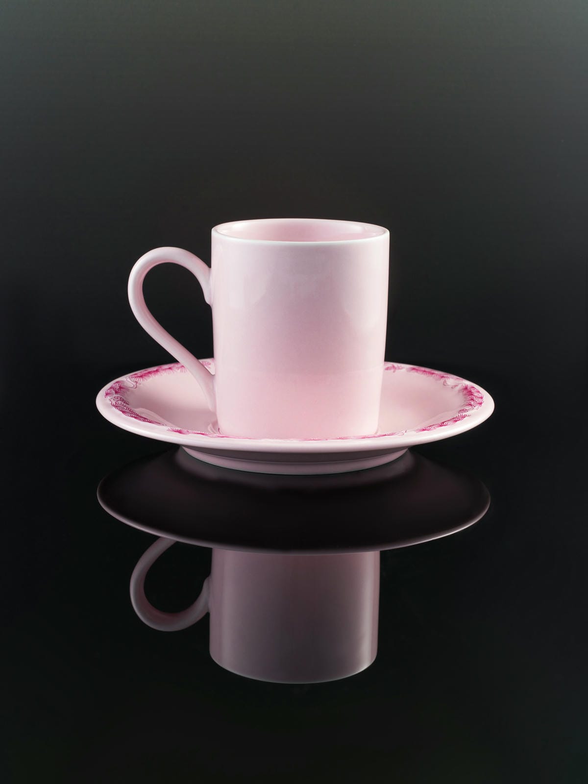 XI XING LE - Fulu Peach Coffee Cup and Saucer Set