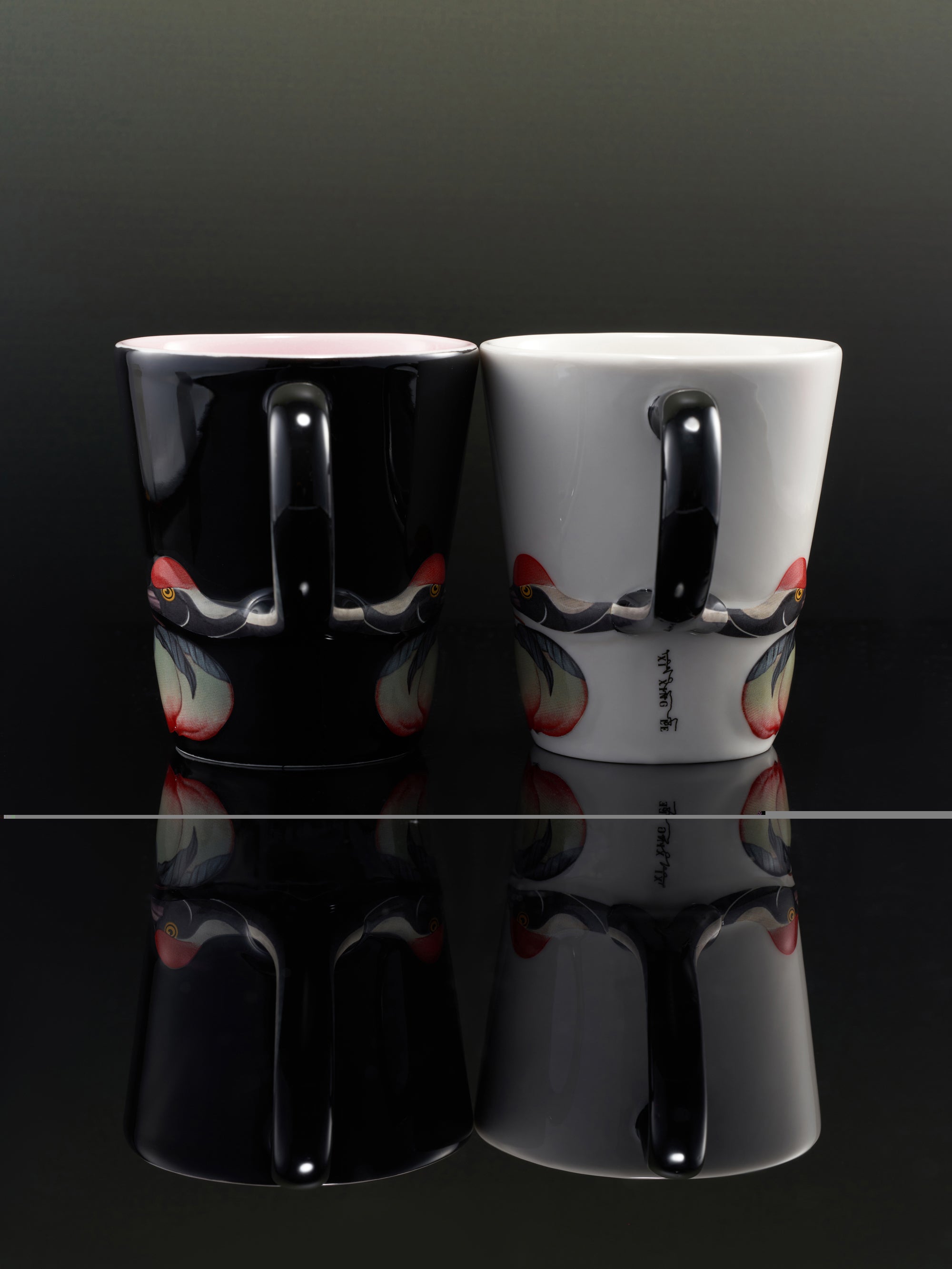 XI XING LE - Celestial Peach and Crane mug