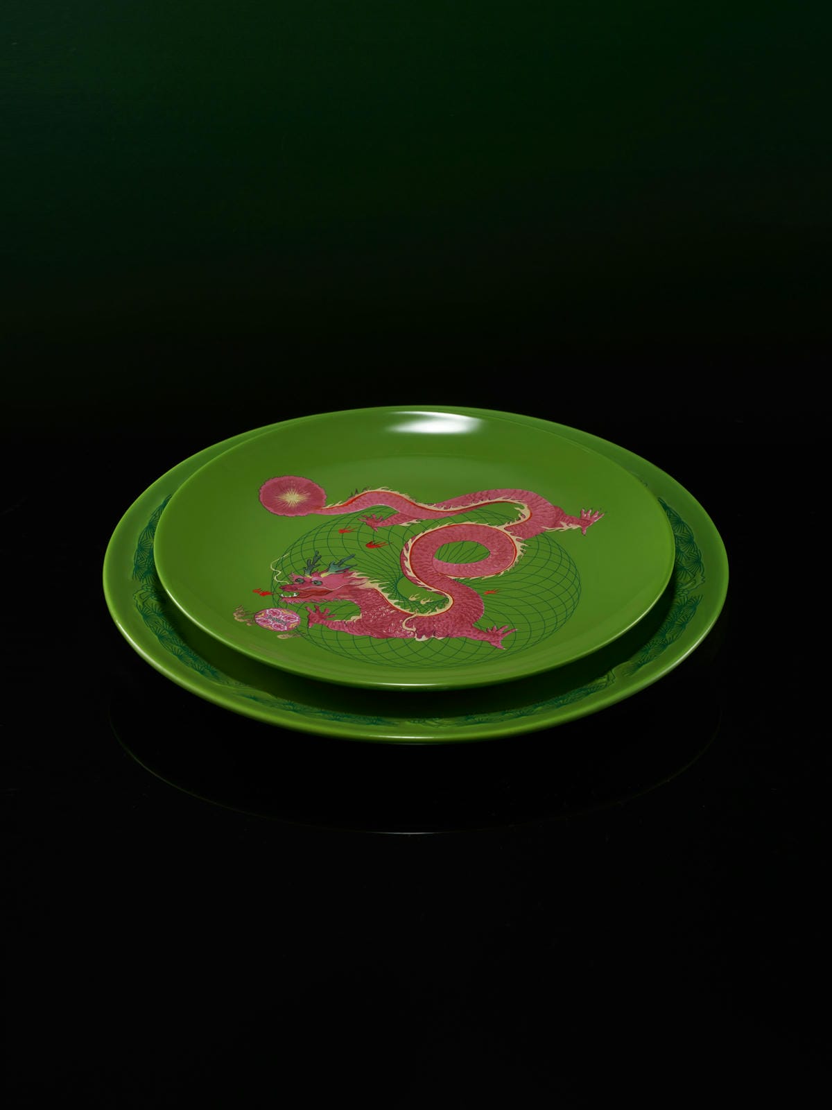 XI XING LE - Long Ma plate set