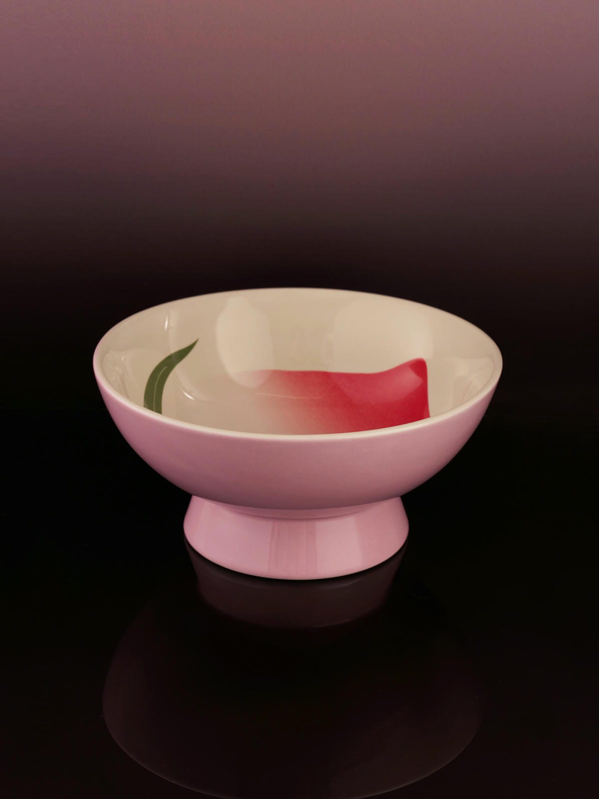 XI XING LE - Longevity Peach Pedestal Bowl